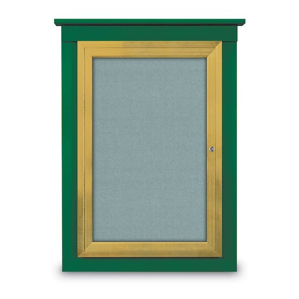 Sliding Glass Enclosed Letterboard, 96"x3, UV9013ACS-BLACK-BLUE